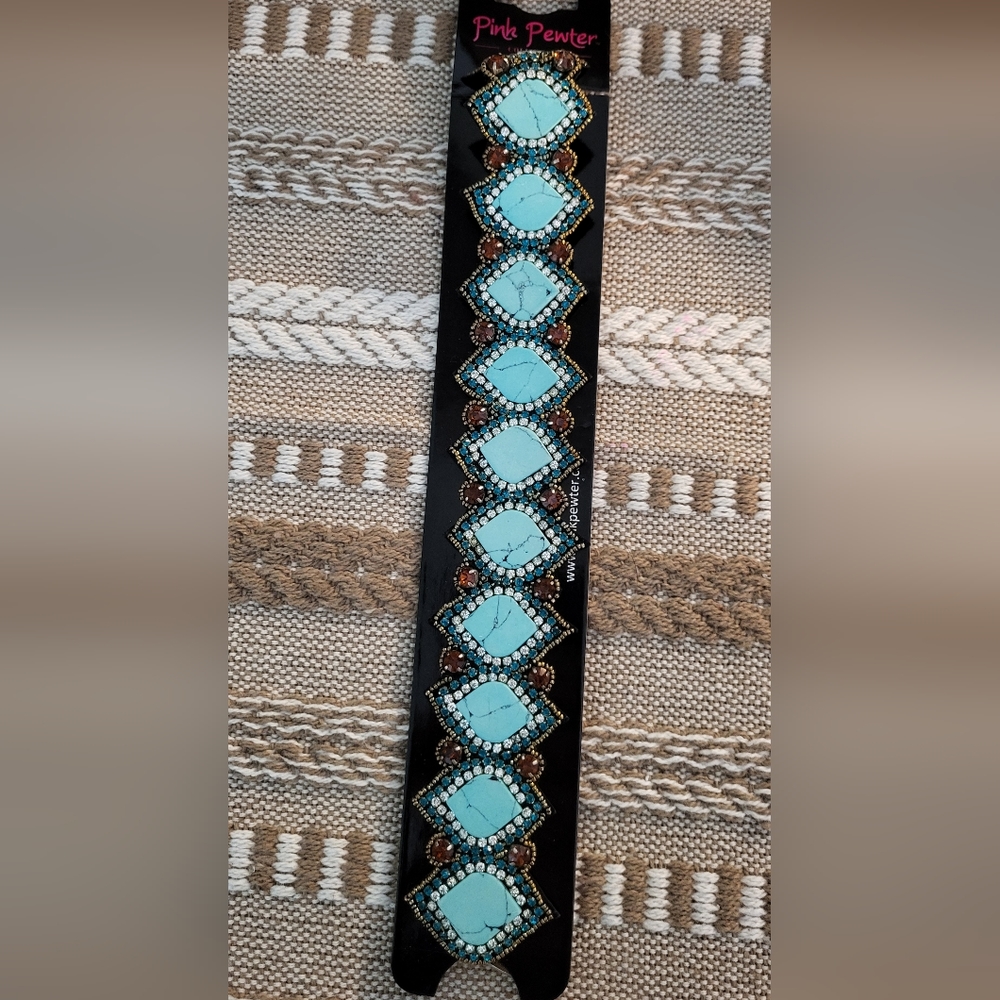 Brand New Pink Pewter Headband